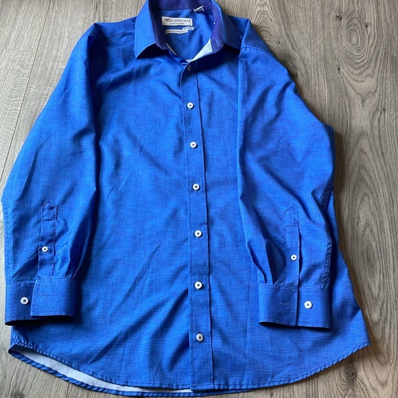 Nick Graham Everywhere  , Stretch modern fit button-down shirt. - Picture 4 of 8